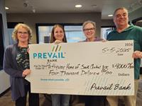 Prevail Bank Supports Pathway Home with $4,000 Donation
